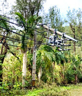 Damage to communications equipment photo