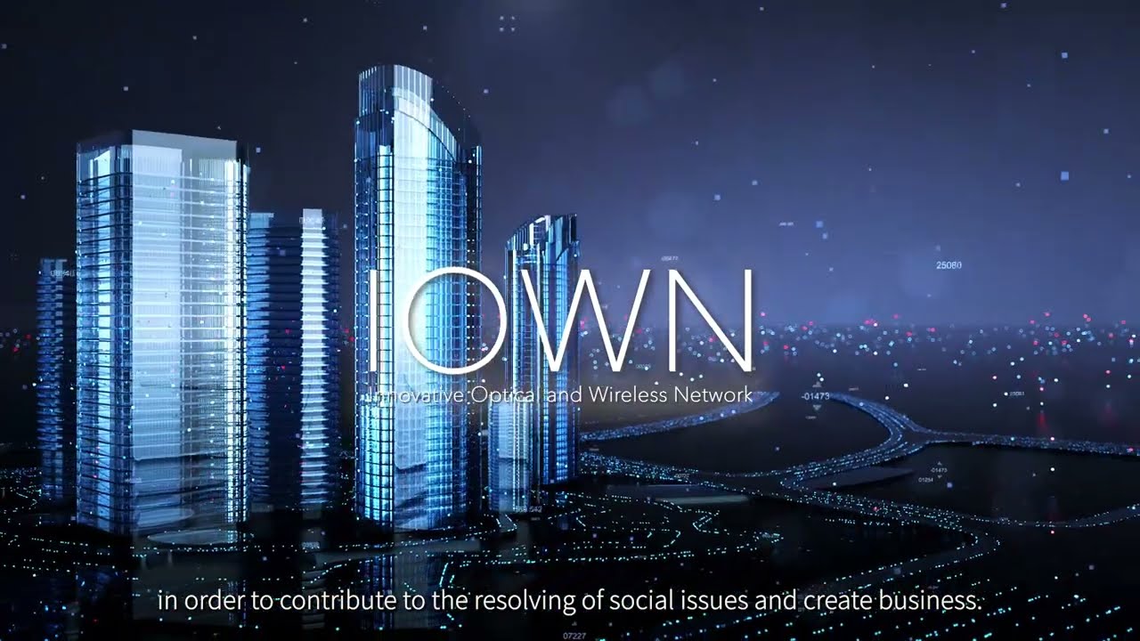 Screenshot of IOWN's introductory video