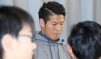 Image: Rugby player Harunori Tsuruya during the special class