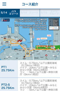 Sample Images of Triathlon Official Smartphone App