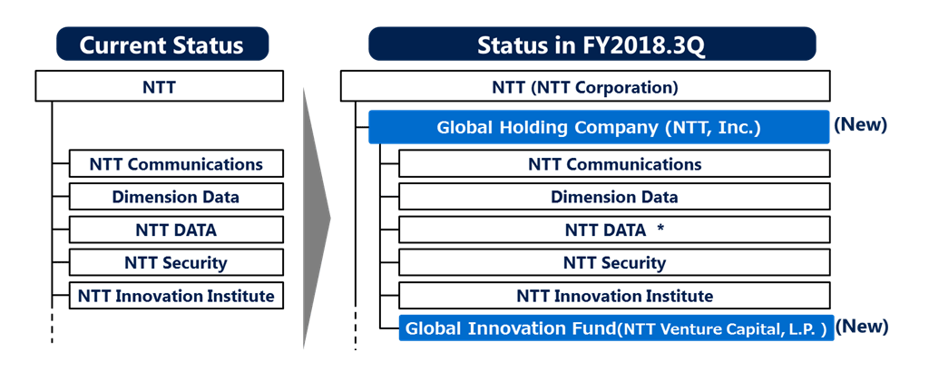 Establish a new holding company focused on global business