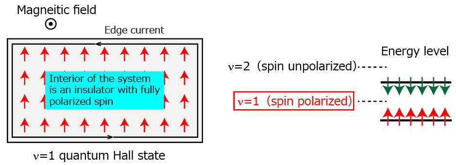 Fig. 2. Graphene quantum Hall state. 