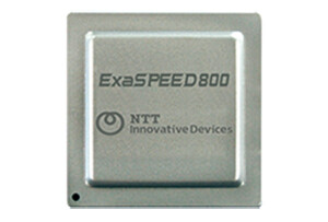 Figure 2. 800G coherent DSP chip used in this experiment (Developed by NTT Innovative Devices Corporation [5]).