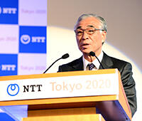 JOC副会長兼専務理事　青木様のスピーチの模様