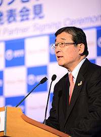 JPC委員長 山脇様のスピーチの模様