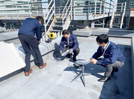 Drill securing satellite communications photo