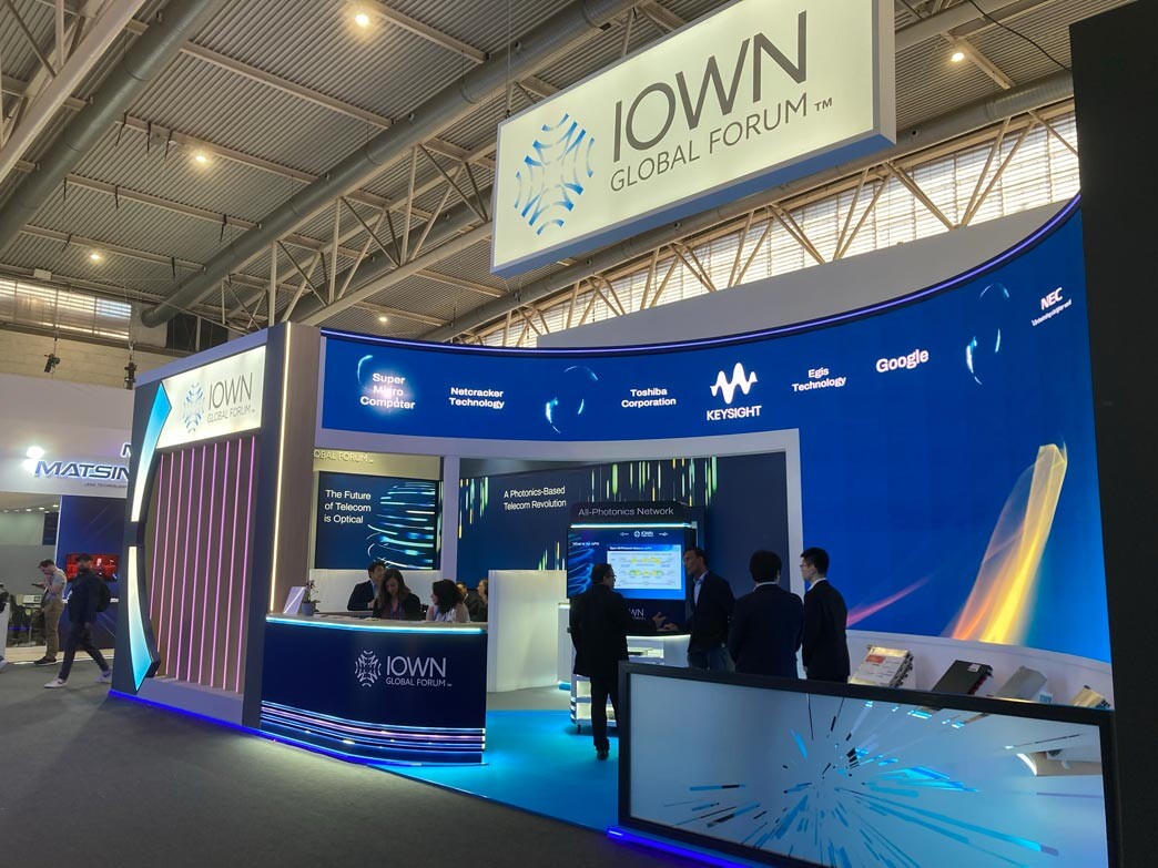 画像：IOWN Global Forumブース