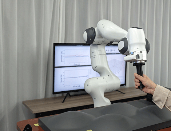 画像：5)離れていても柔らかく触れる？　思いやりを感じることができるロボット操作を実現、遠隔操作ロボットにおける高追従低剛性制御