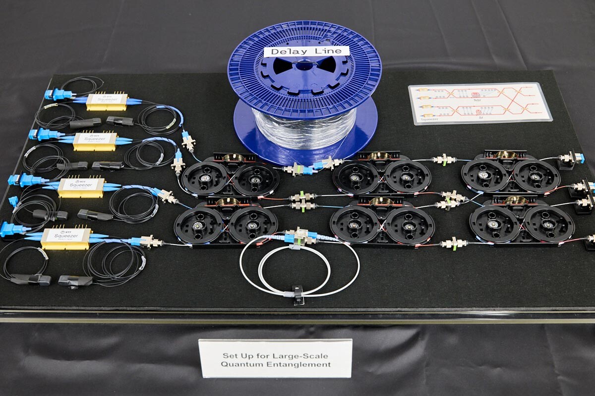 画像：NTTの超高速光技術を活用した光量子コンピュータ向けデバイス(構成イメージ)