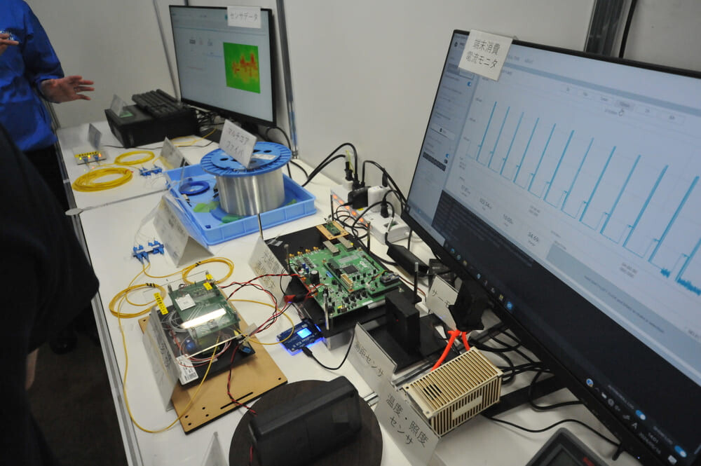 画像：2. 遠隔地へ電力と通信を提供する光ファイバ給電技術　地下や遠隔地に通信提供 電気がなくても光通信