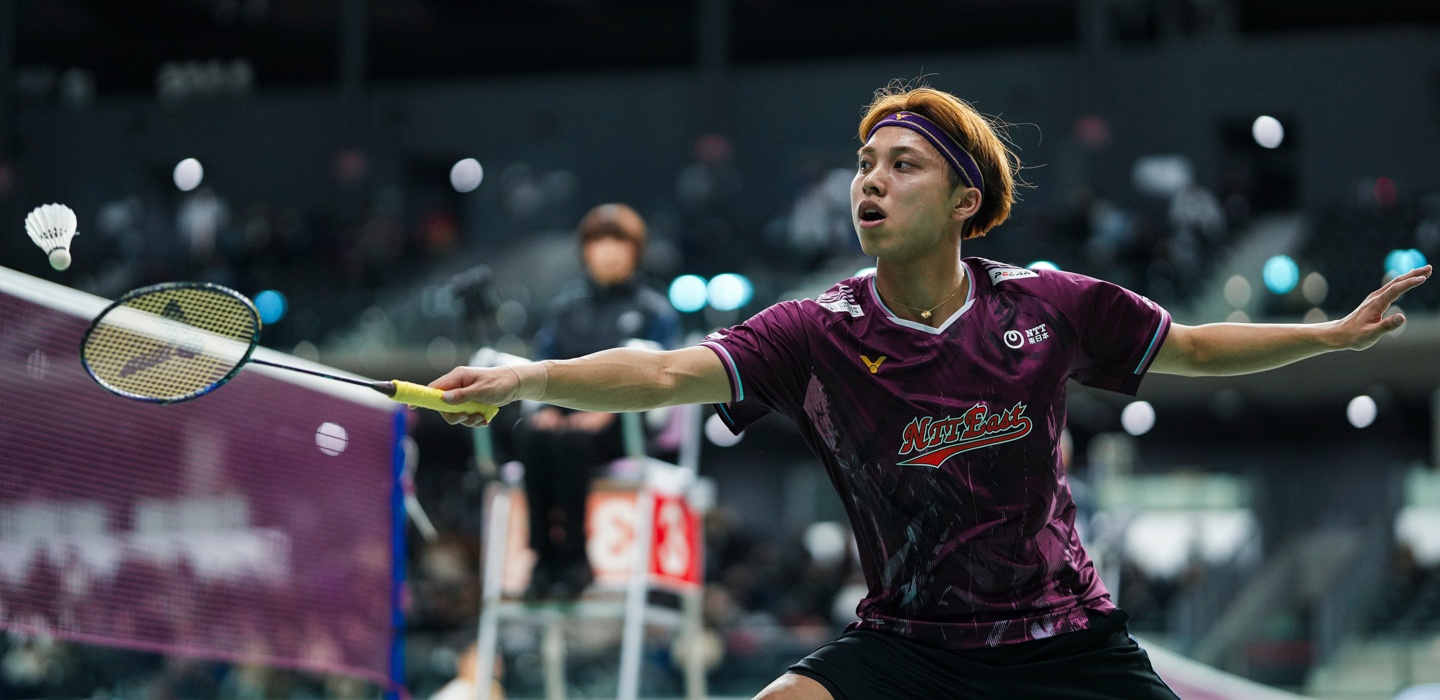 画像:奈良岡 功大選手の競技風景の写真。