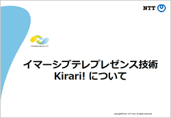 イマーシブテレプレゼンス技術 Kirari! について
