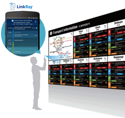 （2）LinkRay&trade;技術を用いた訪日外国人向け交通案内