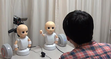 図2：複数ロボットとの対話イメージ