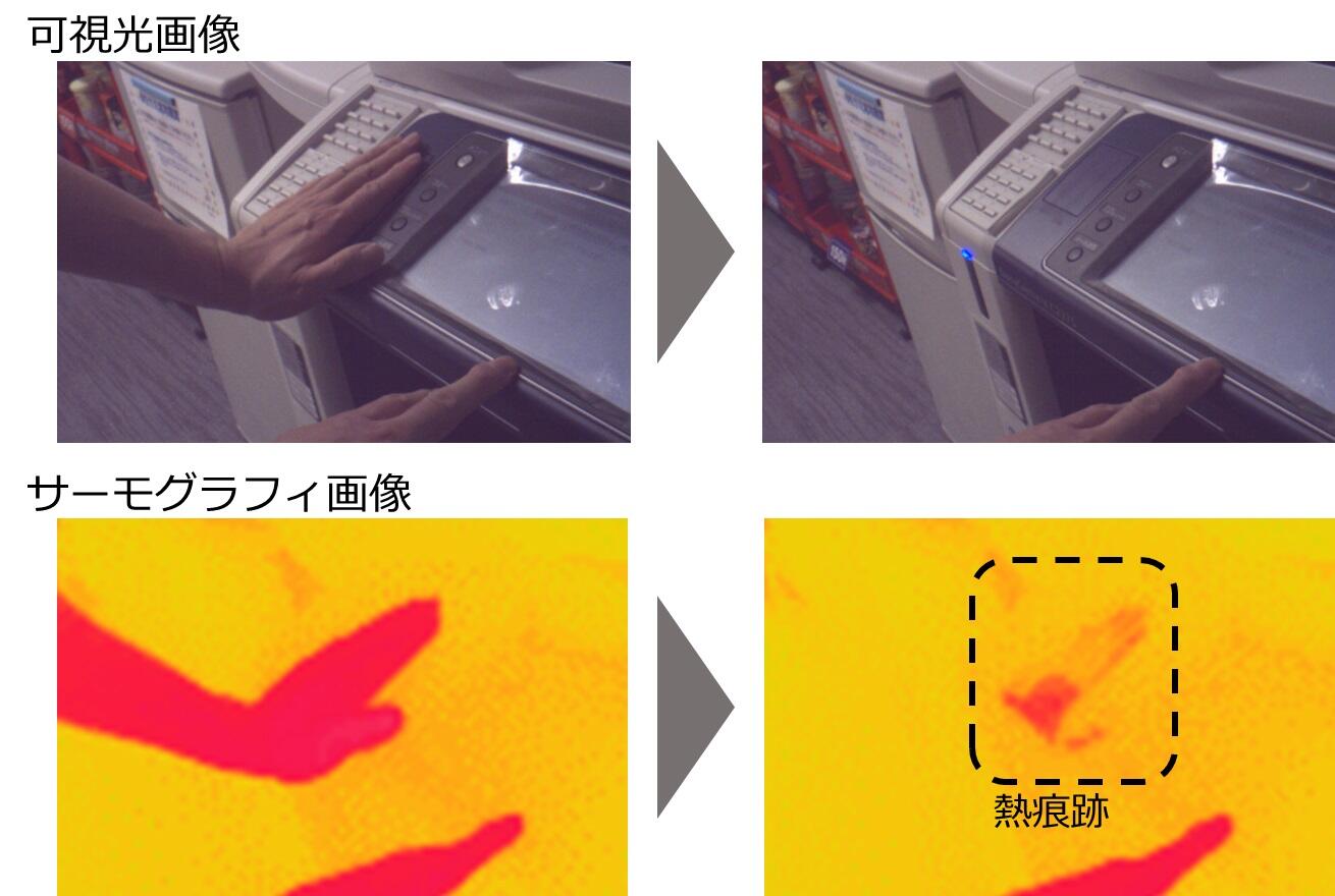 図2：熱痕跡