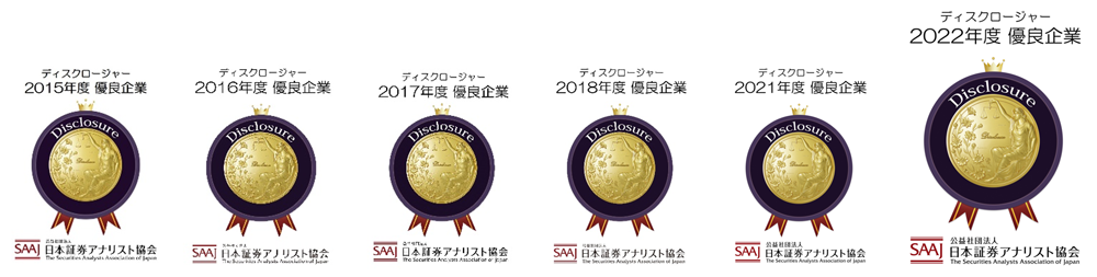 日本証券アナリスト協会ディスクロージャー優良企業