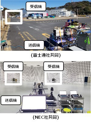 電波の指向性制御実験