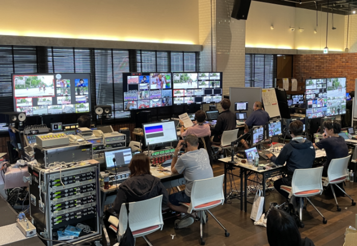 写真1. 新規に構築したリモートプロダクションセンター