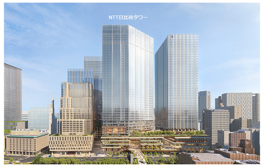 内幸町一丁目街区完成イメージ*1。