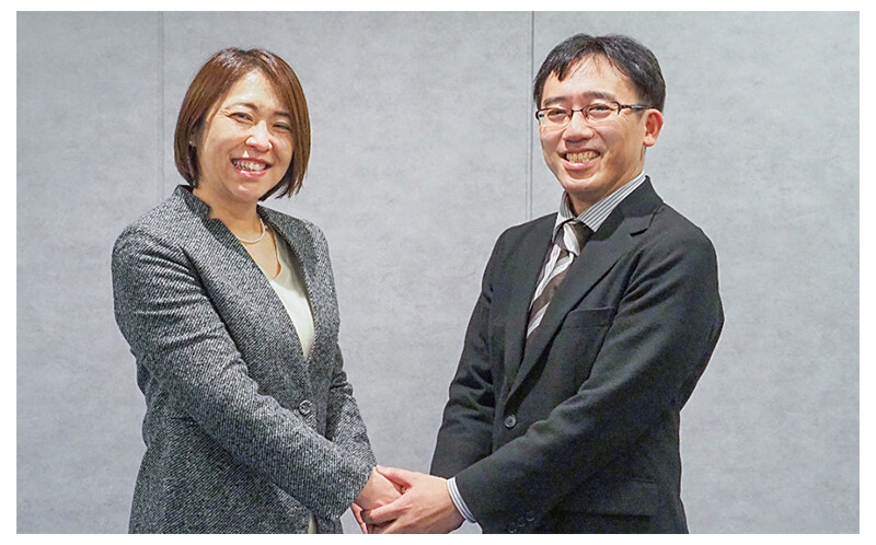 （写真左から）NTT株式会社 執行役員 爪長 美菜子氏、愛知県がんセンター 薬物療法部 医長 谷口 浩也先生。