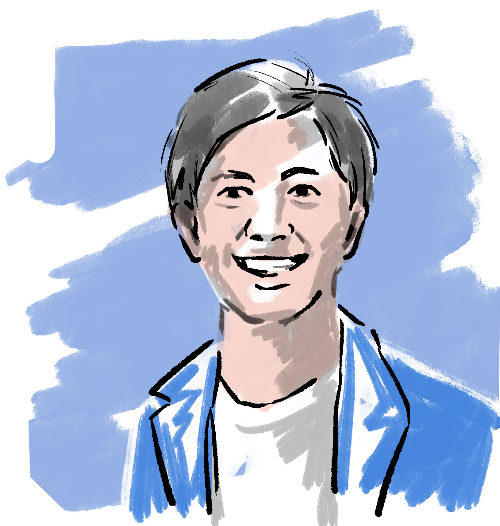 株式会社COTEN CEO 深井龍之介のプロフィール画像(イラスト)