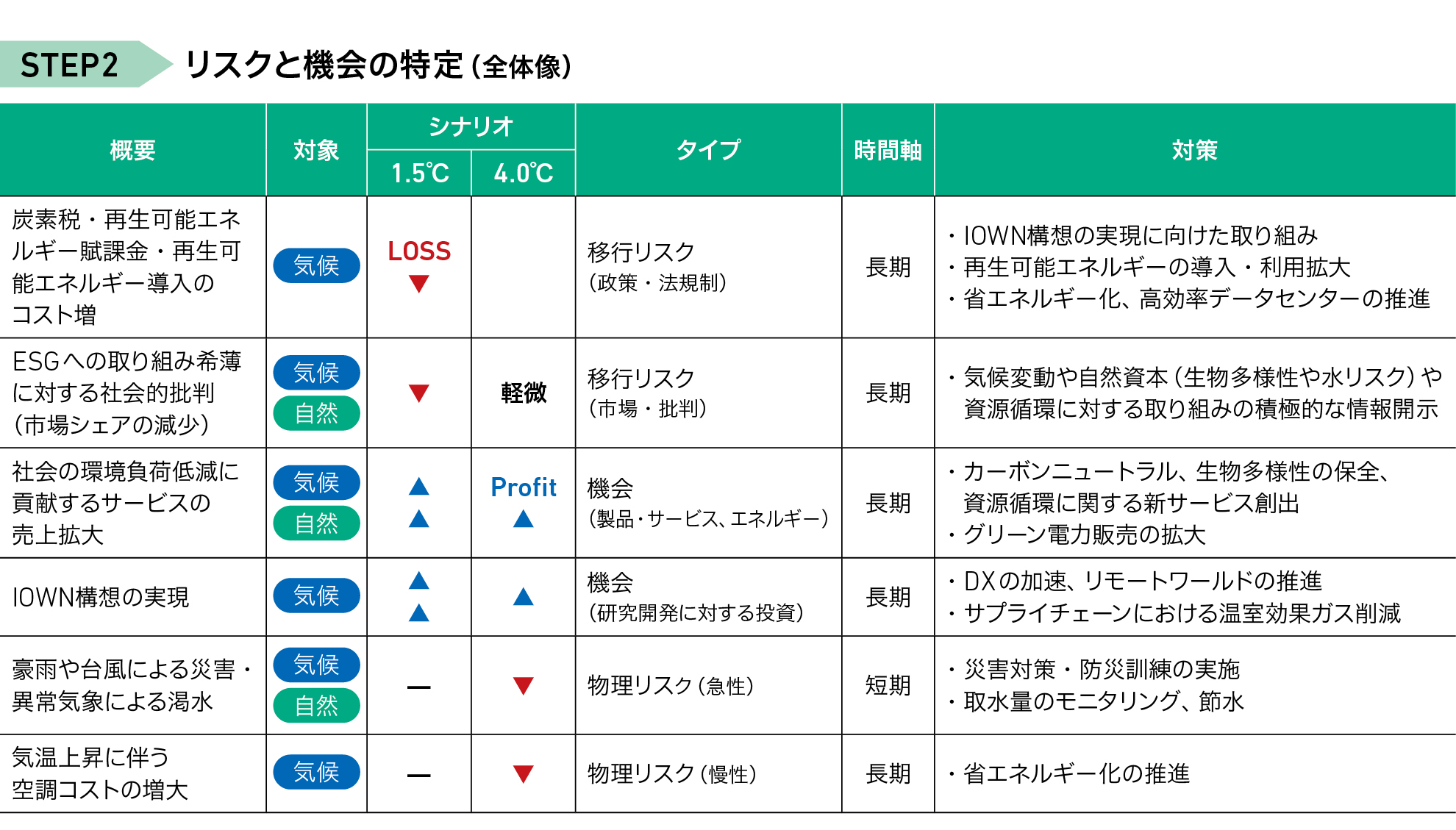 STEP2 リスクと機会の特定（全体像）