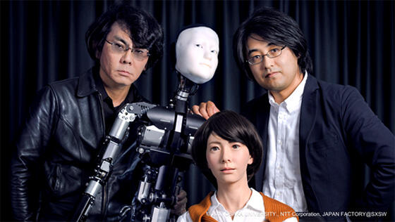 石黒教授（写真左）と東中竜一郎主任研究員（写真右） 